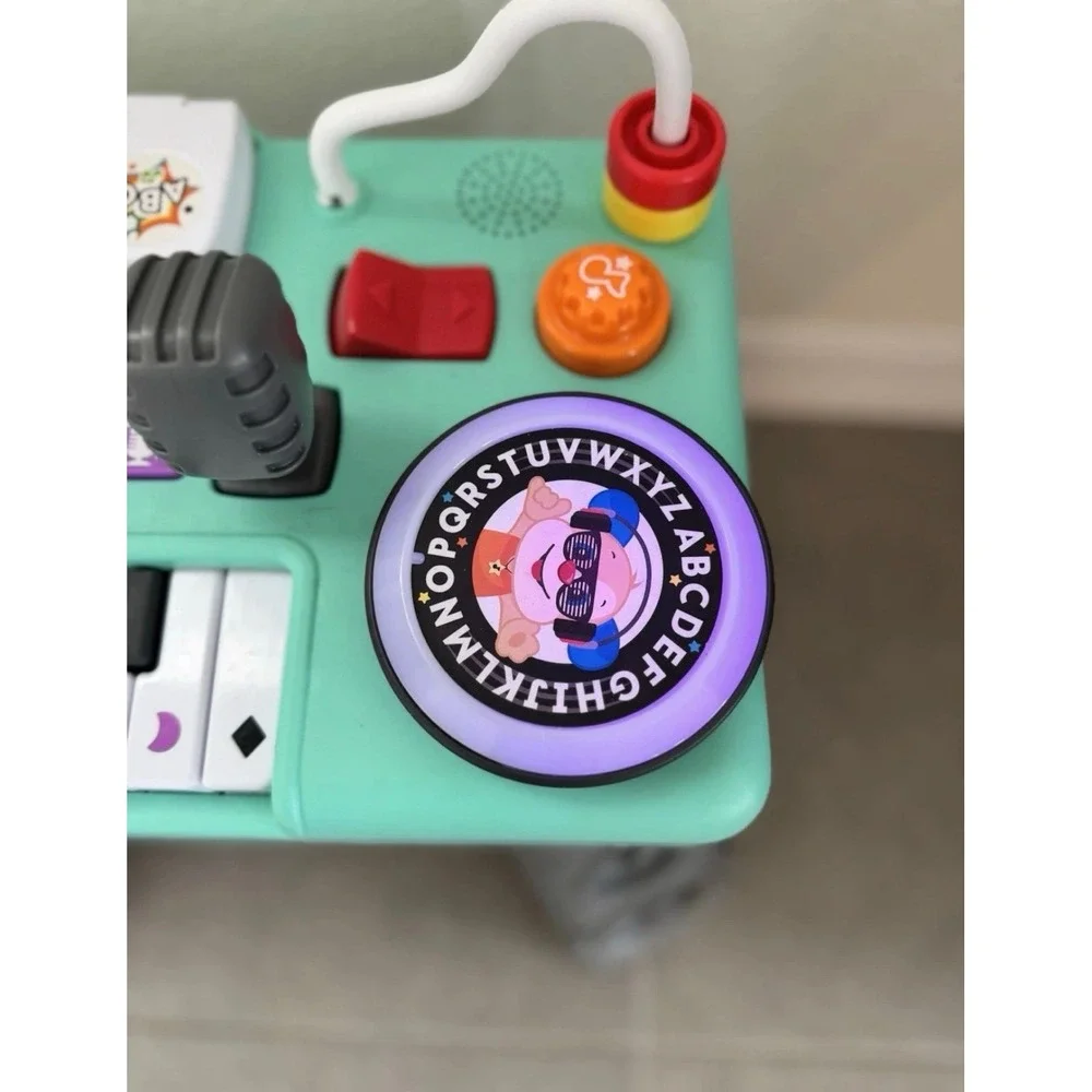Fisher-Price Baby Toddler Toy Laugh Learn Mix Learn DJ Table Musical WORKS GREAT